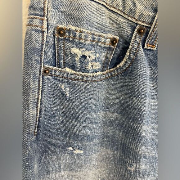 Reformation Julia High Cigarette Distressed Jean. NWT 30 - Picture 5 of 11